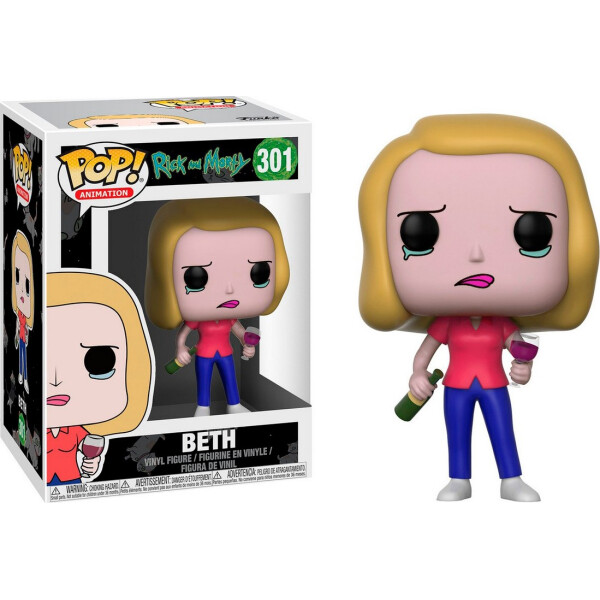 

Фигурка Funko Pop Фанко Поп Рик и Морти Бет с бокалом вина Rick and Morty: Beth Wine Glass RM B301