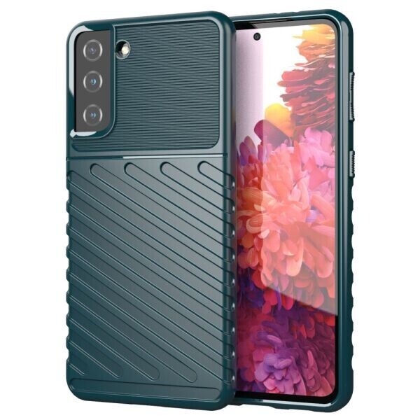 

Защитный чехол Deexe Thunder Series для Samsung Galaxy S21 Plus - Green