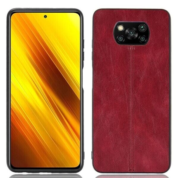 

Защитный чехол UniCase Leather Series для Xiaomi Poco X3 - Red