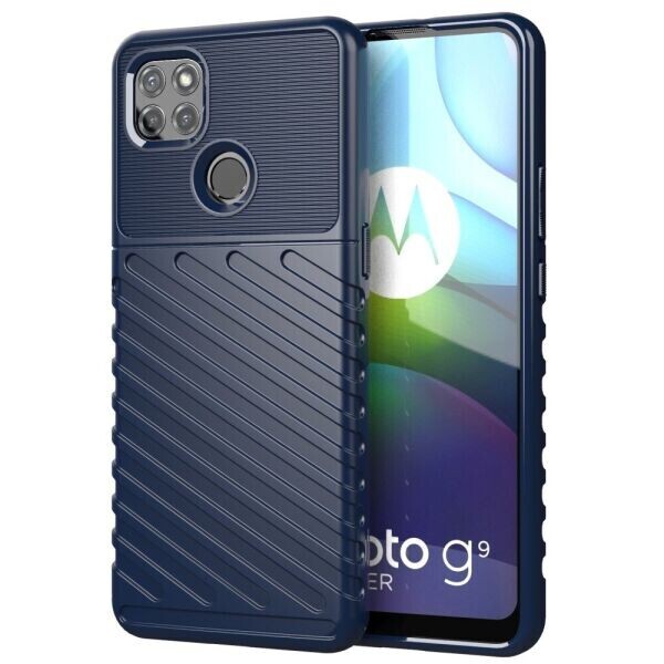 

Защитный чехол Deexe Thunder Series для Motorola Moto G9 Power - Blue