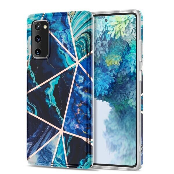 

Защитный чехол Deexe Marble Pattern для Samsung Galaxy S20 FE (G780) - Blue