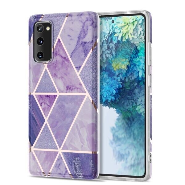 

Защитный чехол Deexe Marble Pattern для Samsung Galaxy S20 FE (G780) - Light Purple