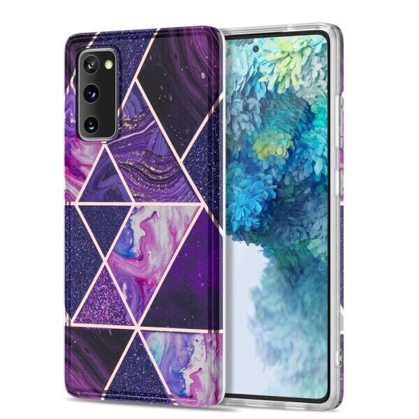 

Защитный чехол Deexe Marble Pattern для Samsung Galaxy S20 FE (G780) - Purple