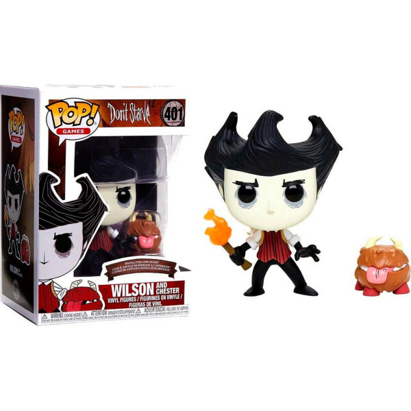 

Фигурка Funko Pop Фанко Поп Уилсон с Честером НЕ голодай Game Don’t Starve Wilson w/ Chester DS WC 401