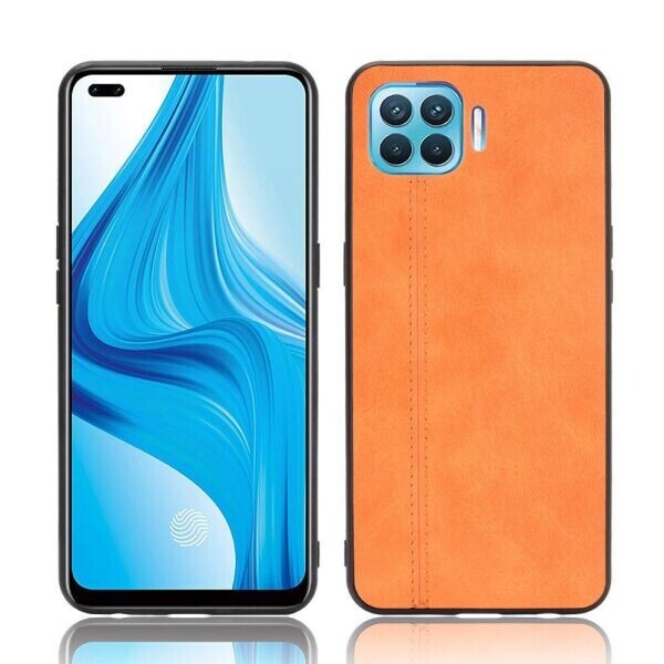 

Защитный чехол UniCase Leather Series для OPPO Reno 4 lite - Orange