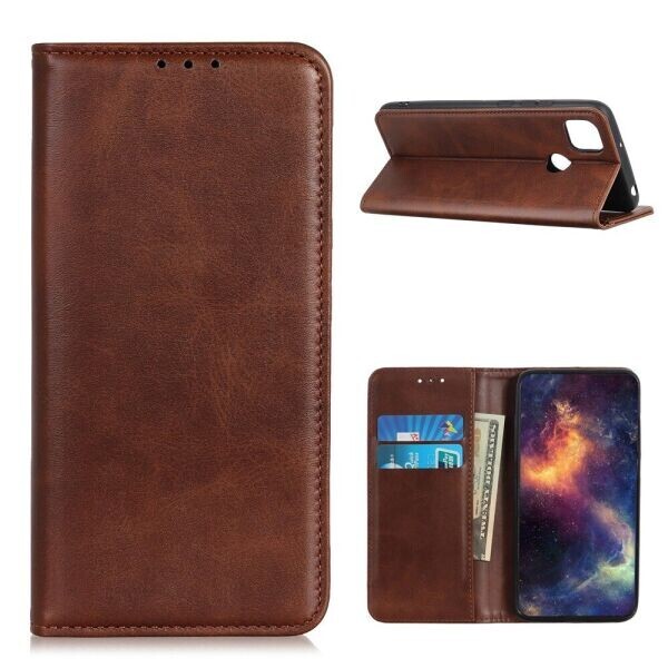 

Чехол-книжка Deexe Wallet Case для Motorola Moto G9 Power - Coffee
