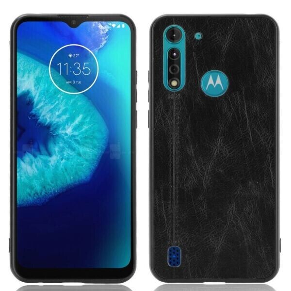 

Защитный чехол UniCase Leather Series для Motorola Moto G8 Power Lite - Black