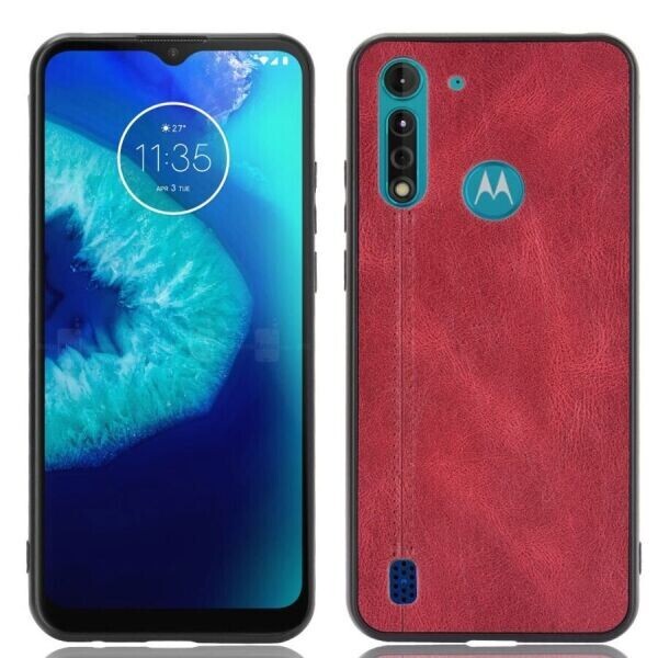 

Защитный чехол UniCase Leather Series для Motorola Moto G8 Power Lite - Red