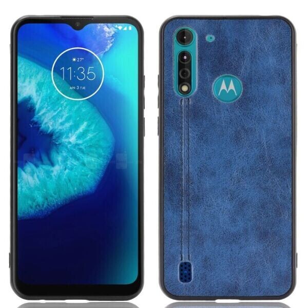 

Защитный чехол UniCase Leather Series для Motorola Moto G8 Power Lite - Blue