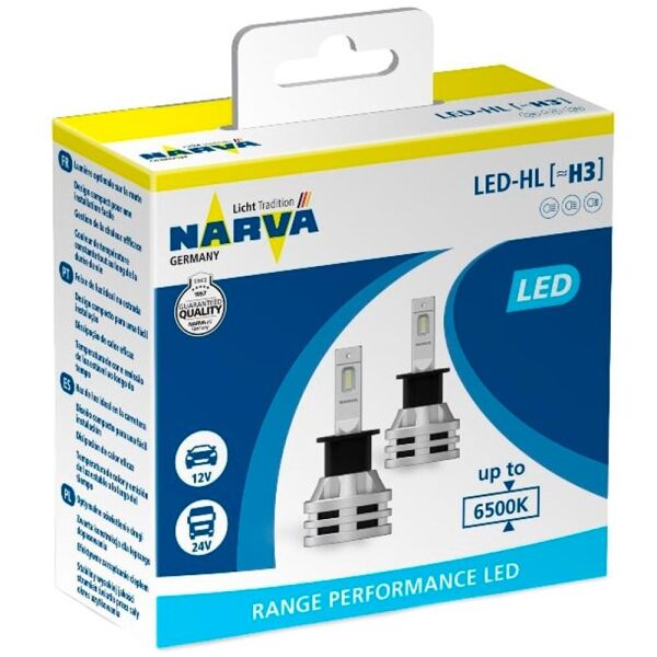 

Светодиодные лампы LED Narva Range Performance H3 6500k 24w 12-24v (18058)