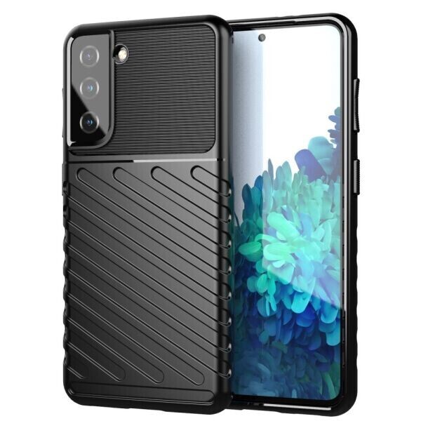 

Защитный чехол Deexe Thunder Series для Samsung Galaxy S21 - Black