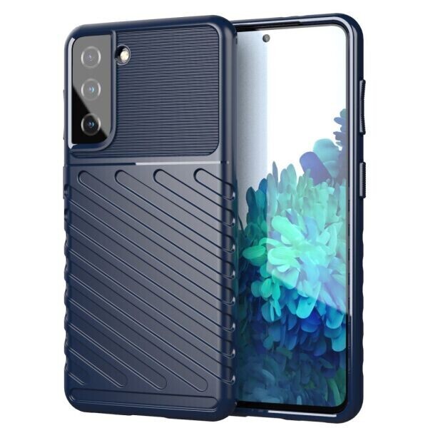 

Защитный чехол Deexe Thunder Series для Samsung Galaxy S21 - Blue