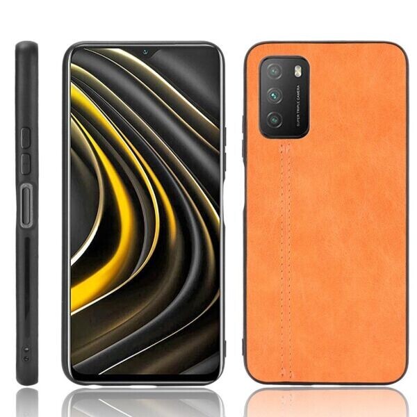 

Защитный чехол UniCase Leather Series для Xiaomi Poco M3 - Yellow
