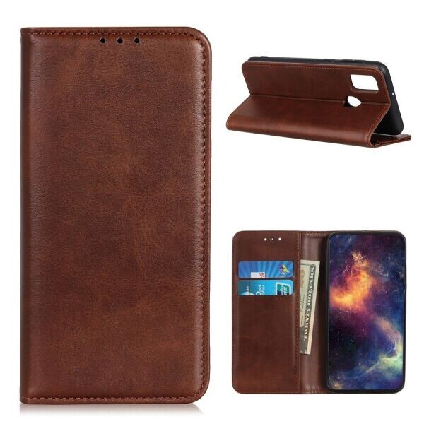 

Чехол-книжка Deexe Wallet Case для OnePlus Nord N10 - Brown