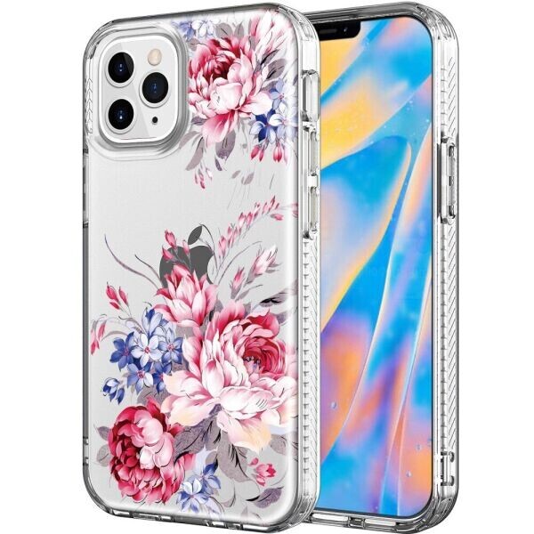 

Защитный чехол Deexe Fashion Series для Apple iPhone 12 Pro Max - Glorious Blooms