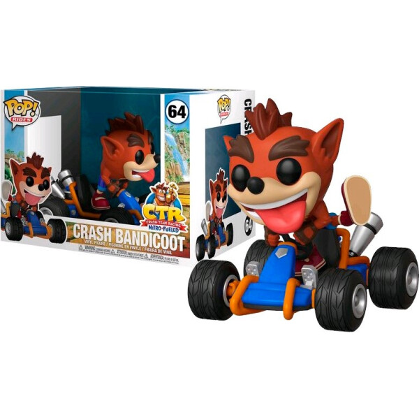 

Фигурка Funko Pop Фанко Поп Крушение бандикут Крэш Бандикут Crash Racing Crash Bandicoot 10 cм Game CT 64