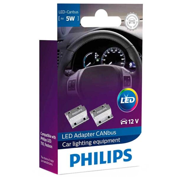 

Обманка Philips LED CAN Т10/C5W 5W 12956X2
