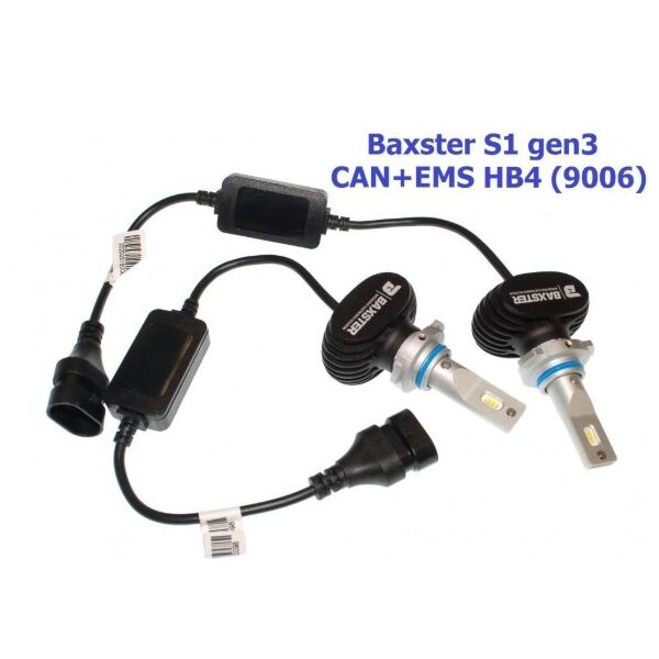 

LED лампы Baxster S1 gen3 HB4 (9006) 6000K CAN+EMS (2 шт)