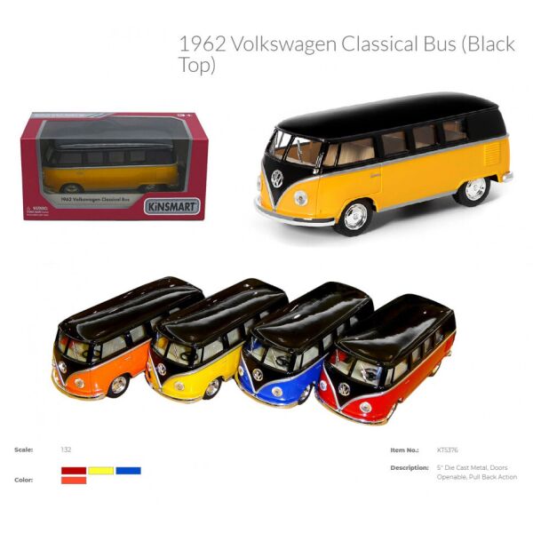 

Модель автобус 5'' KT5376W VOLKSWAGEN CLASSICAL BUS
