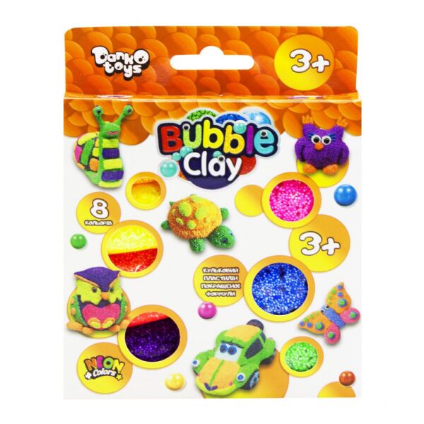 

Креативна творчість Bubble Clay 8 кольорів укр (20) BBC-04-01U
