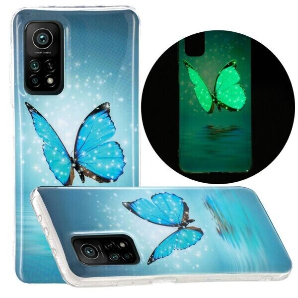 

Силиконовый (TPU) чехол Deexe LumiCase для Xiaomi Mi 10T / Mi 10T Pro - Butterfly