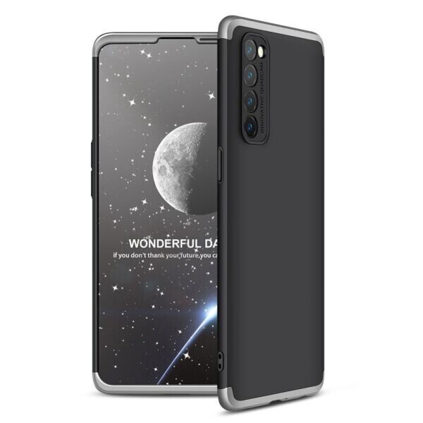 

Защитный чехол GKK Double Dip Case для OPPO Reno 4 Pro - Black / Silver