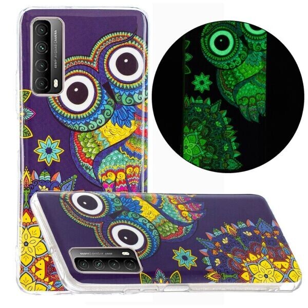 

Силиконовый (TPU) чехол Deexe LumiCase для Huawei P Smart 2021 - Owl