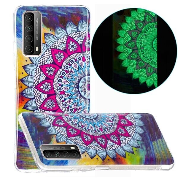 

Силиконовый (TPU) чехол Deexe LumiCase для Huawei P Smart 2021 - Special Color Flower