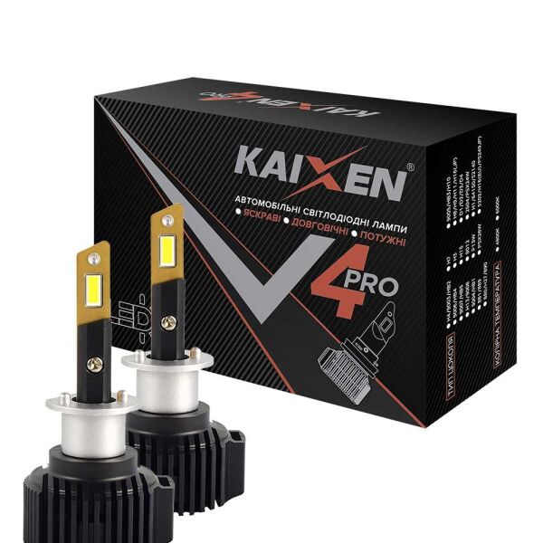 

Светодиодные лампы LED Kaixen V4Pro H1 6000k 50w 12-24v