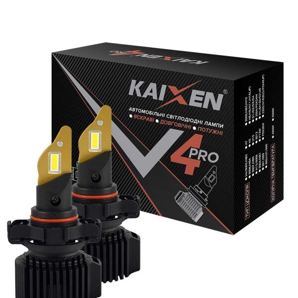 

Светодиодные лампы LED Kaixen V4Pro H16 6000k 50w 12-24v