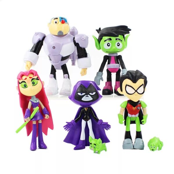 

Коллекция игрушек фигурок Юные Титаны Вперед Teen Titans GO