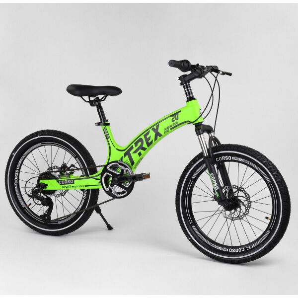 

Детский спортивный велосипед 20’’ CORSO «T-REX» 18765 зеленый 00094