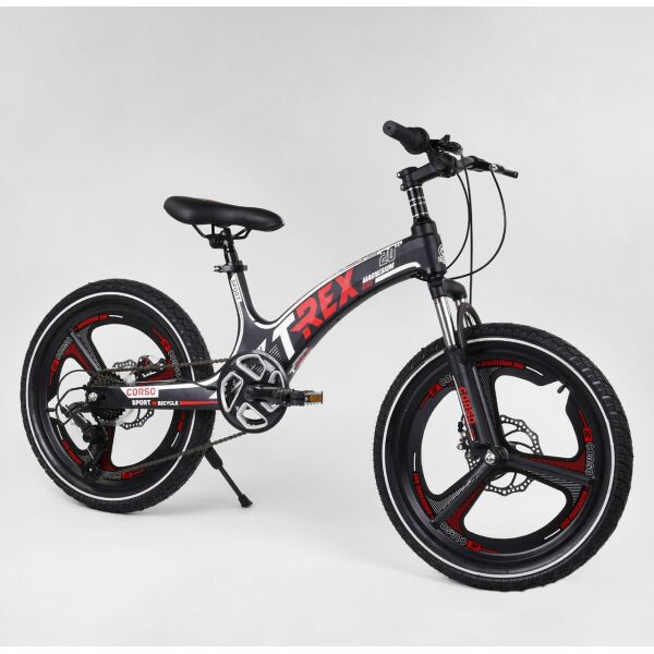 

Детский спортивный велосипед 20’’ CORSO «T-REX» 90860 красный 00081