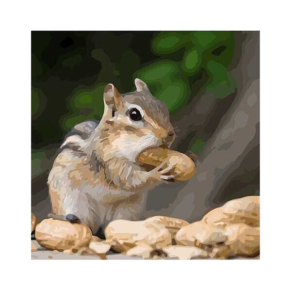 

Картина по номерам Art Craft Крошка бурундук 40*40 см 11610-AC