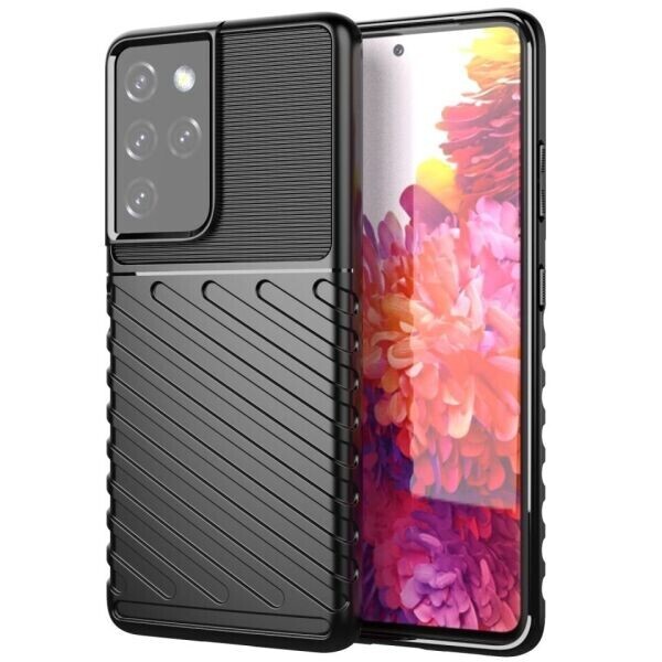 

Защитный чехол Deexe Thunder Series для Samsung Galaxy S21 Ultra - Black