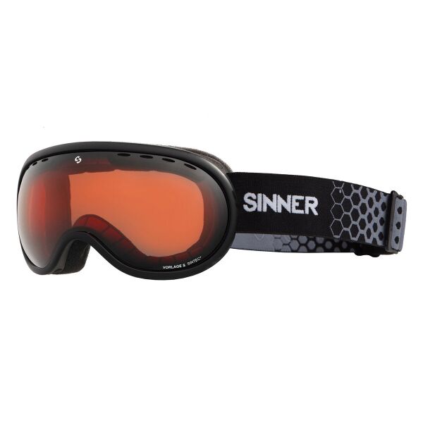 

Маска горнолыжная Sinner VORLAGE S Matte Black-Orange Sintec
