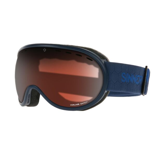 

Маска горнолыжная Sinner VORLAGE Matte Dark Blue-Orange Sintec