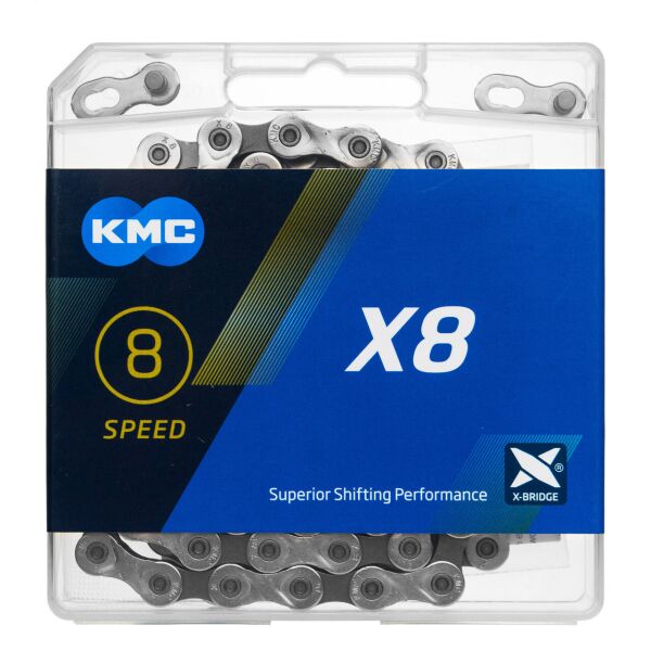 

Цепь велосипедная KMC X8 с замком