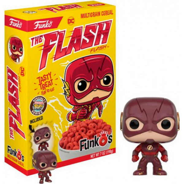 

FUNKOs CEREAL The Flash Флэш Хлопья с мини фигуркой Funko pop Вспышка Cereal Flash