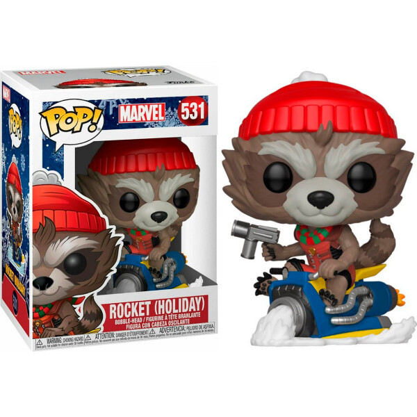 

Фигурка Funko Pop Фанко Поп Праздничный Марвел Рокет Marvel Holiday Rocket 10 см MH R 531