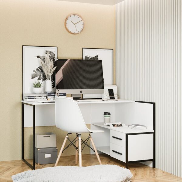 

Офисный стол Fenster Вектор Белый 74x130x101,5