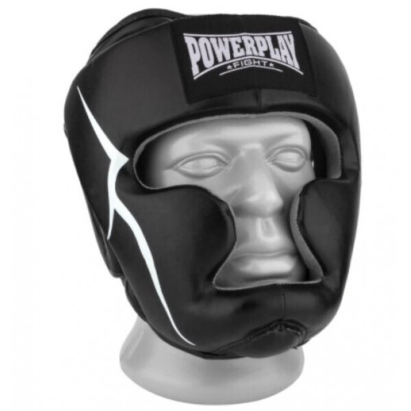 

Шлем боксерский PowerPlay для тренировки, из искусственной кожи черный (PP_3066)