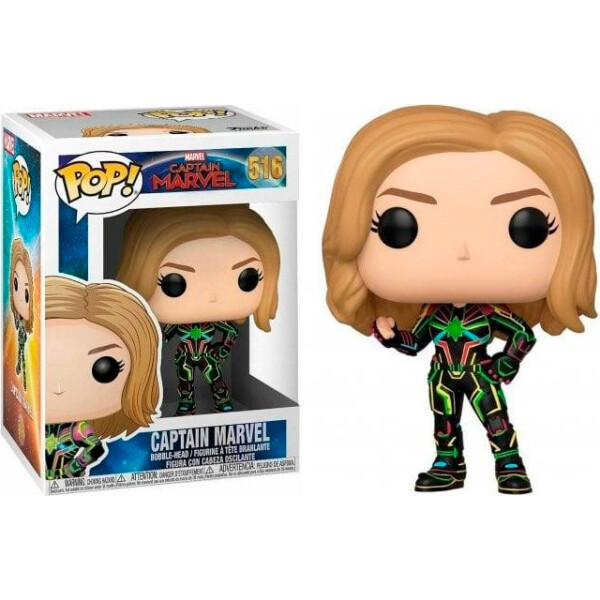 

Фигурка Funko Pop Фанко Поп Капитан Марвел в неоновом костюме Captain Marvel Neon Suit 10 см Movies CM CM 516