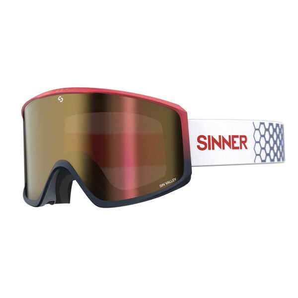 

Маска горнолыжная Sinner Sin Valley Red Blue-Red Mir + Orange