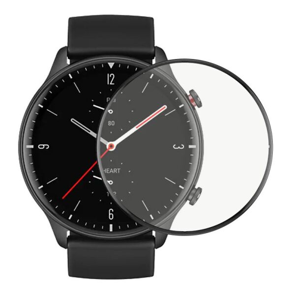 

Противоударная Защитная Пленка Epik 3D (full glue) для Xiaomi Amazfit GTR 2 Полимерная/Ультратонкая/Олеофобная/Черная