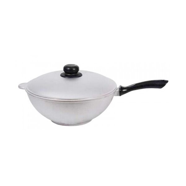 

Сковорода алюминиевая WOK Биол с крышкой 30 см (3002К)