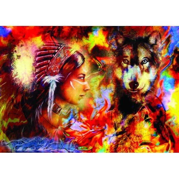 

Пазлы "Дева-Волчица", 1500 Элементов