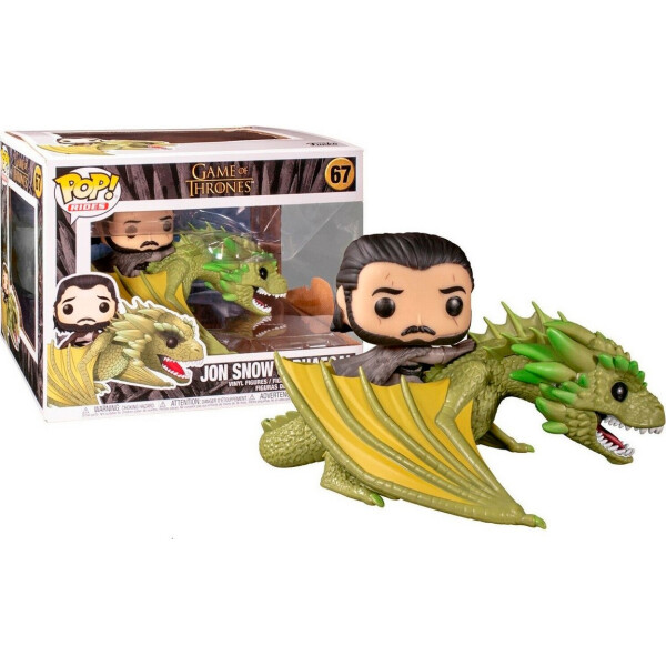 

Фигурка Funko Pop Фанко Поп Игра престолов Джон Сноу и дракон Рейгаль Jon Snow with Rhaegal 10 см GT JR 67