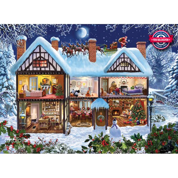 

Пазлы "Домик на Рождество", 1000 Элементов