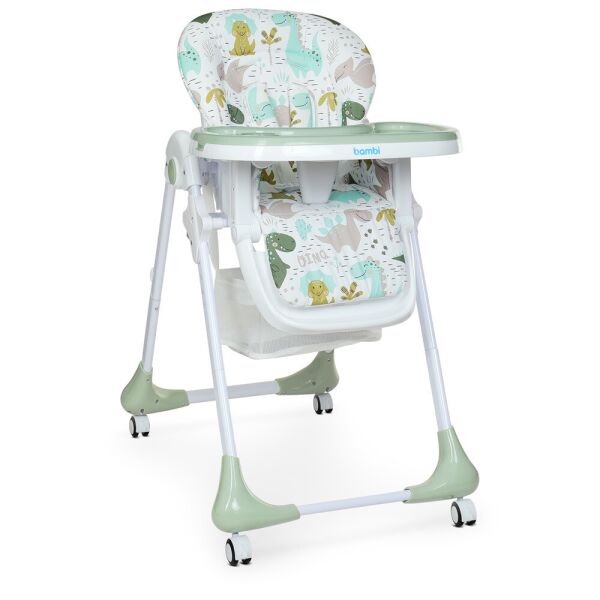 

Стульчик для кормления Bambi New M 3233 Dino Pine Green (M 3233)